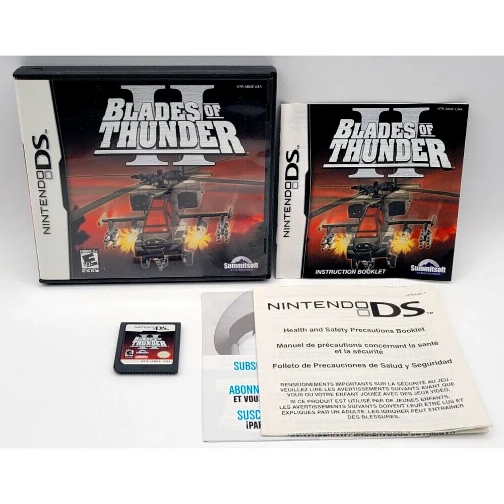 BLADES OF THUNDER 2‎ NINTENDO DS GAME CIB COMPLETE IN BOX
